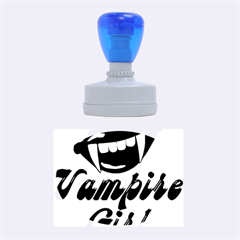 Vampire Girl Rubber Oval Stamps