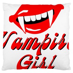 Vampire Girl Large Cushion Case (two Sides) by igorsin