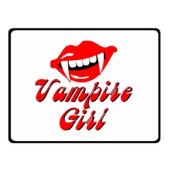 Vampire Girl Double Sided Fleece Blanket (Small) 