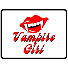 Vampire Girl Double Sided Fleece Blanket (Large) 