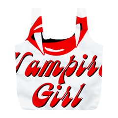 Vampire Girl Full Print Recycle Bags (L) 