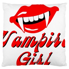 Vampire Girl Large Flano Cushion Case (One Side)