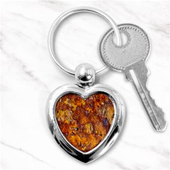 Rusted Metal Surface Key Chains (heart)  by igorsin