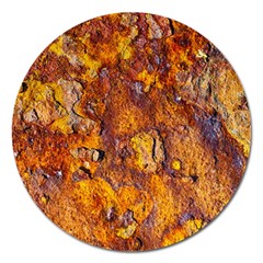 Rusted Metal Surface Magnet 5  (round) by igorsin