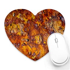 Rusted Metal Surface Heart Mousepads by igorsin