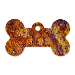 Rusted Metal Surface Dog Tag Bone (one Side) by igorsin