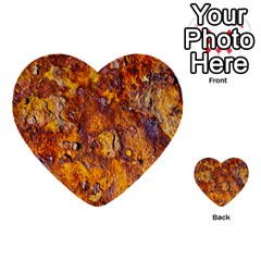 Rusted Metal Surface Multi-purpose Cards (heart)  by igorsin