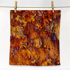 Rusted Metal Surface Face Towel