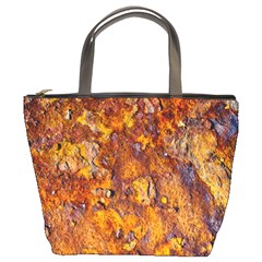 Rusted Metal Surface Bucket Bags