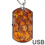 Rusted metal surface Dog Tag USB Flash (One Side) Front