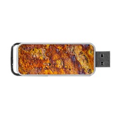 Rusted Metal Surface Portable Usb Flash (two Sides)