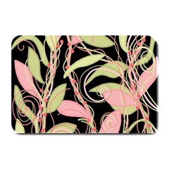 Pink And Ocher Ivy Plate Mats by Valentinaart