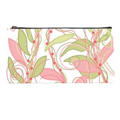 Pink And Ocher Ivy 2 Pencil Cases