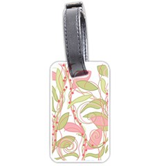 Pink and ocher ivy 2 Luggage Tags (One Side) 