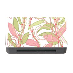 Pink And Ocher Ivy 2 Memory Card Reader With Cf by Valentinaart