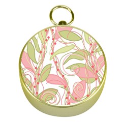 Pink and ocher ivy 2 Gold Compasses