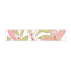 Pink and ocher ivy 2 Flano Scarf (Mini)