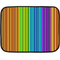 Colorful Lines Double Sided Fleece Blanket (mini)  by Valentinaart