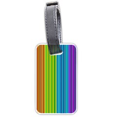 Colorful Lines Luggage Tags (one Side)  by Valentinaart