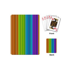 Colorful Lines Playing Cards (mini)  by Valentinaart