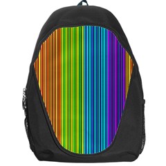 Colorful Lines Backpack Bag by Valentinaart