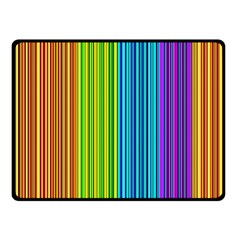 Colorful Lines Double Sided Fleece Blanket (small)  by Valentinaart