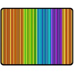 Colorful lines Double Sided Fleece Blanket (Medium)  58.8 x47.4  Blanket Front