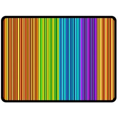 Colorful Lines Double Sided Fleece Blanket (large)  by Valentinaart