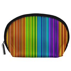 Colorful Lines Accessory Pouches (large)  by Valentinaart