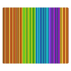 Colorful Lines Double Sided Flano Blanket (small)  by Valentinaart