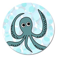 Octopus Magnet 5  (round) by Valentinaart