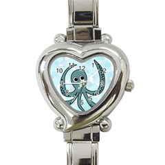 Octopus Heart Italian Charm Watch by Valentinaart