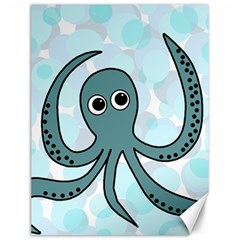 Octopus Canvas 12  X 16   by Valentinaart