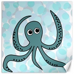 Octopus Canvas 16  X 16   by Valentinaart