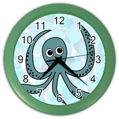 Octopus Color Wall Clocks by Valentinaart