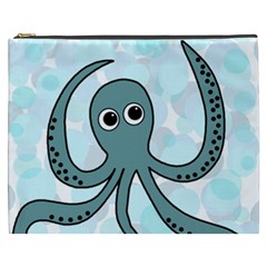 Octopus Cosmetic Bag (xxxl)  by Valentinaart