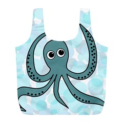 Octopus Full Print Recycle Bags (l)  by Valentinaart