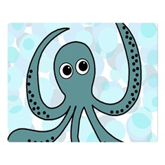 Octopus Double Sided Flano Blanket (large)  by Valentinaart