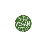 Vegan Label3 Scuro 1  Mini Magnets Front