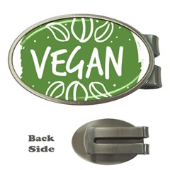 Vegan Label3 Scuro Money Clips (oval)  by CitronellaDesign