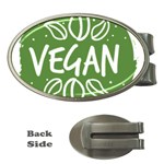 Vegan Label3 Scuro Money Clips (Oval)  Front