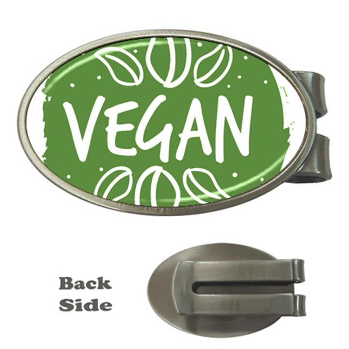 Vegan Label3 Scuro Money Clips (Oval) 