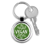 Vegan Label3 Scuro Key Chains (Round)  Front