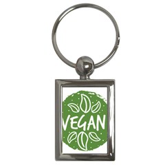 Vegan Label3 Scuro Key Chains (rectangle)  by CitronellaDesign