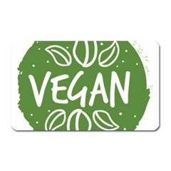 Vegan Label3 Scuro Magnet (rectangular) by CitronellaDesign