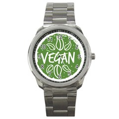 Vegan Label3 Scuro Sport Metal Watch by CitronellaDesign