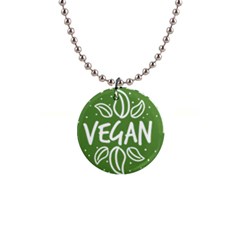 Vegan Label3 Scuro Button Necklaces