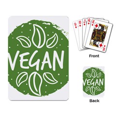 Vegan Label3 Scuro Playing Card by CitronellaDesign