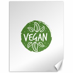 Vegan Label3 Scuro Canvas 12  X 16   by CitronellaDesign