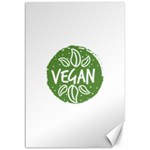 Vegan Label3 Scuro Canvas 12  x 18   11.88 x17.36  Canvas - 1